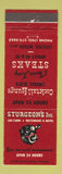 Matchbook Cover - Sturgeon's Restaurant Log Cabin Motel Lovelock NV