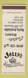 Matchbook Cover - Jolly's Restaurant Greenfield WI