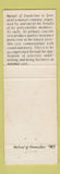 Matchbook Cover - Mutual of Enumclaw Insurance WA Boise ID Woodburn OR