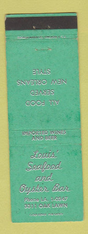 Matchbook Cover - Louis' Seafood Oyster Bar WEAR