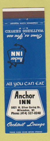 Matchbook Cover - Anchor Inn Milwaukee WI