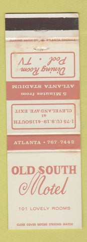 Matchbook Cover - Old South Motel Atlanta GA WEAR