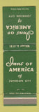 Matchbook Cover - Inns of America Johnson City TN