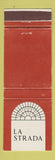 Matchbook Cover - La Strada Restaurant San Francisco CA WEAR