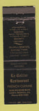 Matchbook Cover - Le Cellier Restaurant French Santa Monica CA WEAR