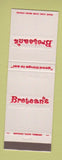Matchbook Cover - Bretean's Restaurant Canton OH