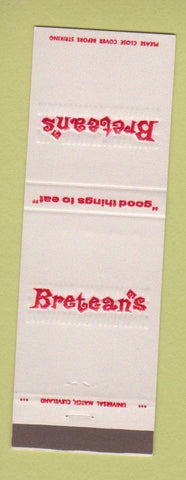 Matchbook Cover - Bretean's Restaurant Canton OH