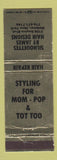 Matchbook Cover - Silhouettes James Hair Salon Webster NY