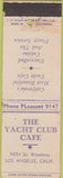 Matchbook Cover - Yacht Club Cafe Los Angeles CA King Midas