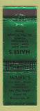 Matchbook Cover - Maier's Restaurant Brunswick OH