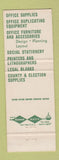 Matchbook Cover - Out West Printing Colorado Springs Stationery