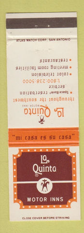 Matchbook Cover - La Quinta Motor Inns CHAIN