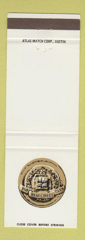 Matchbook Cover - The Headliners Club Austin? TX?