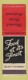 Matchbook Cover - Marshall Harris Restaurant Macon GA