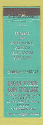 Matchbook Cover - Broad Avenue Coain Exchange