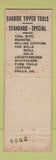 Matchbook Cover - Super Tool Company Detroit MI