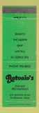 Matchbook Cover - Antonio's Italian Restaurant Wilbraham MA