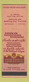 Matchbook Cover - National Restaurant Association Frank Wiffler Chicago IL