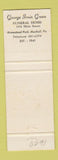Matchbook Cover - Green's Funeral Home Homestead Park Munhall PA WORN