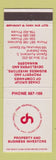 Matchbook Cover - Chase Group Properties Epsom Auckland New Zealand