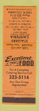 Matchbook Cover - Stalders CafeteriaSpringfield OH
