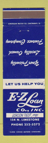 Matchbook Cover - EZ Loan Company Lexington KY WEAR