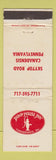 Matchbook Cover - Pump House Inn Canadensis PA WEAR