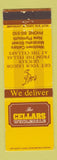 Matchbook Cover - Cellars Wholesale Liquor New Plymouth New Zealand
