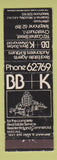 Matchbook Cover - Binns Barber Keenan Real Estate Christchurch New Zealand WEAR