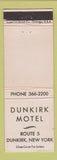 Matchbook Cover - Dunkirk Motel NY WEAR