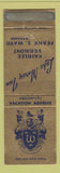 Matchbook Cover - Lake Morey Inn Fairlee VT WEAR