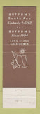 Matchbook Cover - Buffums Santa Ana Long Beach CA