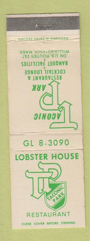 Matchbook Cover - Lobster House Taconic Park Restaurant Williamstown MA WEAR