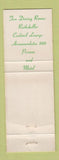 Matchbook Cover - Lobster House Taconic Park Restaurant Williamstown MA WEAR