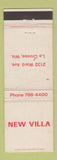 Matchbook Cover - New Villa La Crosse WI WEAR