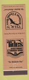 Matchbook Cover - Pier 70 The Golden Tides Seattle WA restaurant
