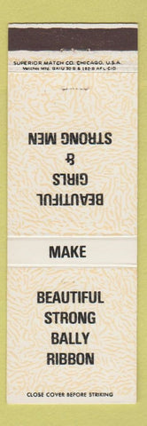 Matchbook Cover - Beautiful Strong Bally Ribbon Houck Catering Boyertown PA Inn