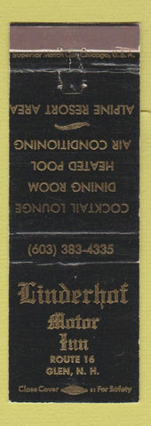 Matchbook Cover - Linderhof Motor Inn Glen NH WEAR