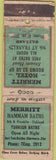 Matchbook Cover - Merritt Hammam Baths Oakland CA Star POOR