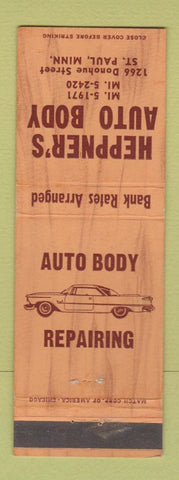 Matchbook Cover - Heppner's Auto Body ST Paul MN