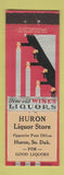 Matchbook Cover - Huron Liquor Store Huron SD Deco