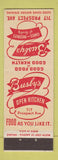Matchbook Cover - Busby's Restaurant Chicago?