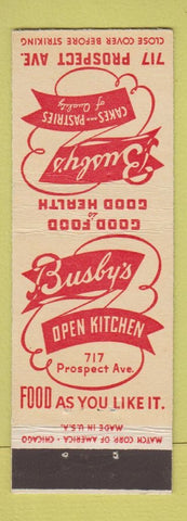 Matchbook Cover - Busby's Restaurant Chicago?