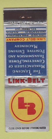 Matchbook Cover - Link Belt Conveyor Power Transmission Chicago Atlanta