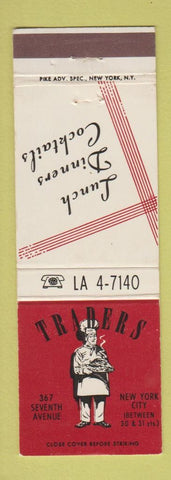 Matchbook Cover - Traders Restaurant New York City