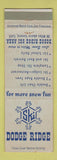 Matchbook Cover - Dodge Ridge Ski Area Sonora CA WEAR