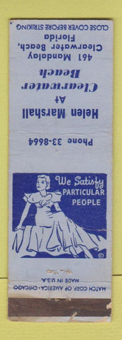 Matchbook Cover - Helen Marshall Clearwater Beach FL somen's clothes WEAR