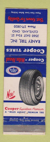 Matchbook Cover - Cooper Tires Raney Cleveland OH