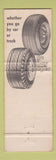 Matchbook Cover - Cooper Tires Raney Cleveland OH