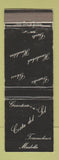 Matchbook Cover - Costa Del Sol Guanteria Torremolinos Marbella WEAR